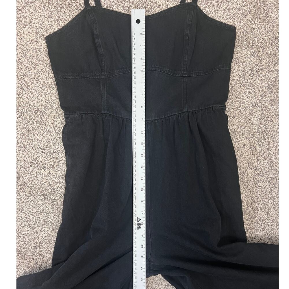 Old Navy Womens M Minimalist Staple Y2K Whimsigoth Smocked Wide Leg Jumpsuit - Picture 11 of 13